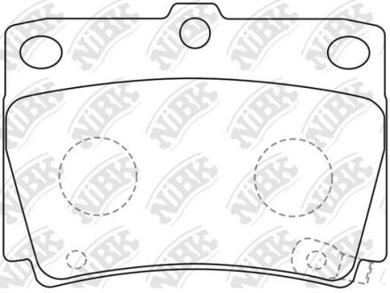 Колодки тормозные (без датчика) NiBK PN3391
