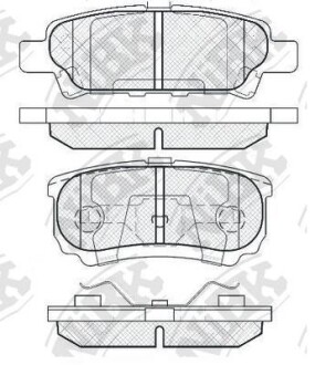 Колодки гальм. NiBK PN3502