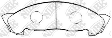 Колодки тормозные передние Nissan Atlas, Mazda Titan, Isuzu NKR NiBK PN4384