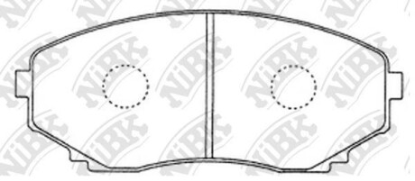 Колодки гальм. NiBK PN5376
