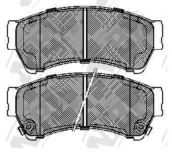 Колодки гальм. NiBK PN5806