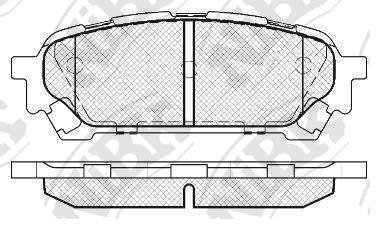 Колодки задние Subaru NiBK PN7801