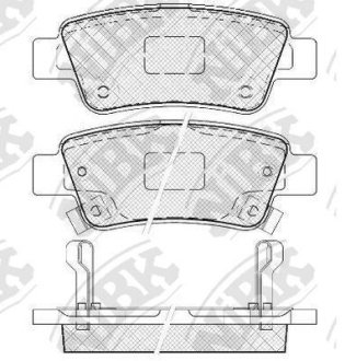 Колодки гальм. NiBK PN8809