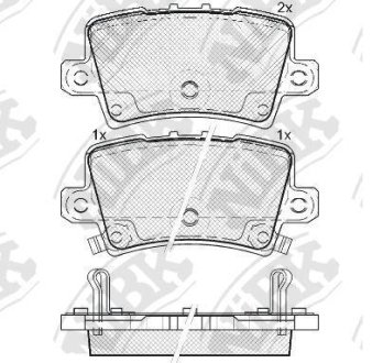КОЛОДКИ ГАЛЬМ. NiBK PN8867