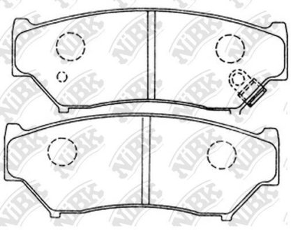 Колодки гальм. NiBK PN9301