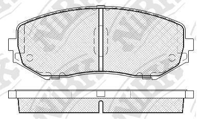 Колодки гальм. NiBK PN9802