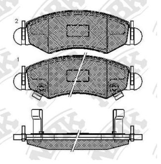 Колодки передние Ignis, Swift, Agila (A) NiBK PN9807