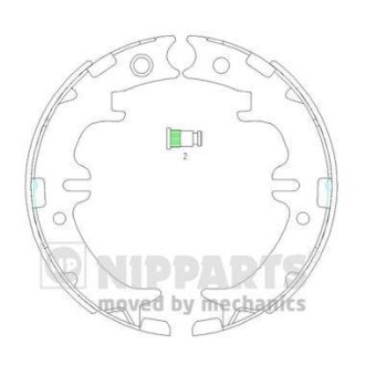 Колодки ручника NIPPARTS N3502083