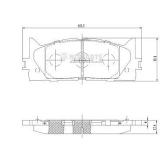 Гальмiвнi колодки дискові NIPPARTS N3602141