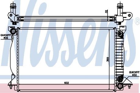 Радіатор NISSENS 60303A