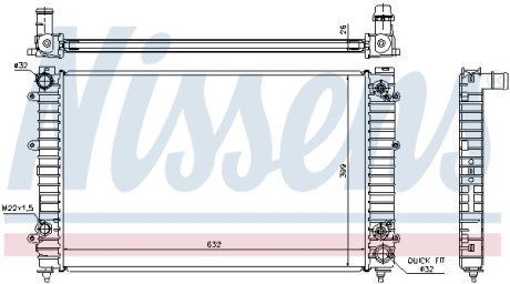 Радіатор NISSENS 60493A