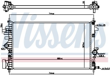 Радiатор NISSENS 606047