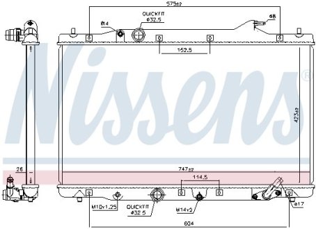 Радiатор NISSENS 606216