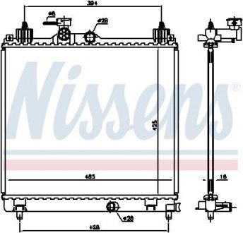 Радiатор NISSENS 606550