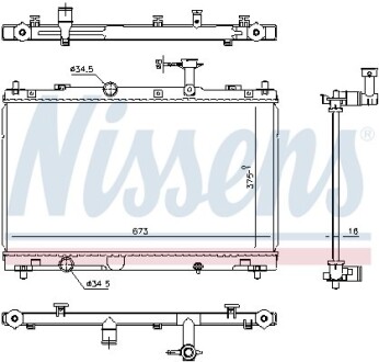 Радіатор охолодження NISSENS 606736