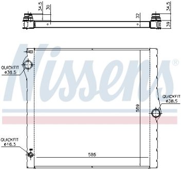 Радіатор NISSENS 60825