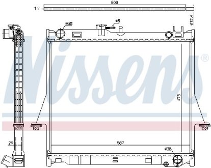 Радіатор D-MAX 02-.. NISSENS 60856