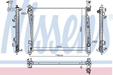 Радiатор NISSENS 61033