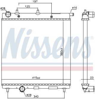 Радіатор NISSENS 61277