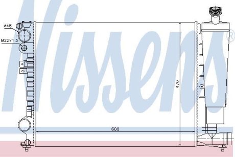 Радіатор NISSENS 61396