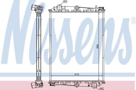 Радіатор NISSENS 614400