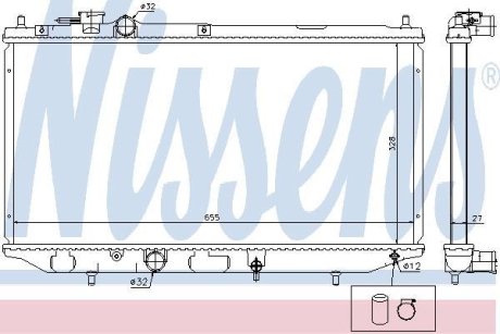 Радiатор NISSENS 61734