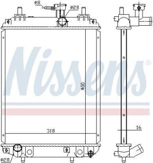 Радіатор SIRION 04-.. NISSENS 617549