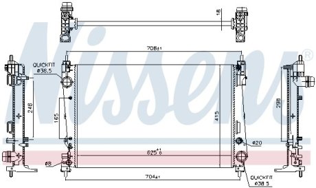 Радіатор NISSENS 617864