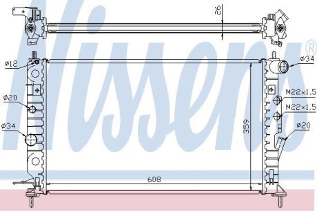 Радіатор NISSENS 63013A