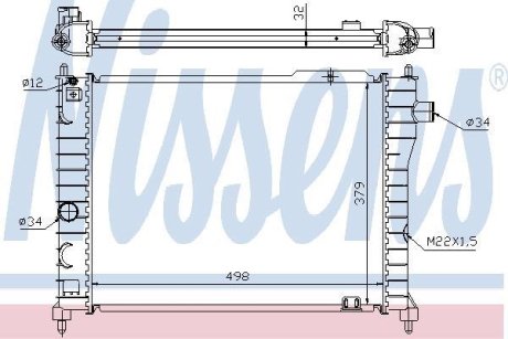 Радiатор NISSENS 63062A