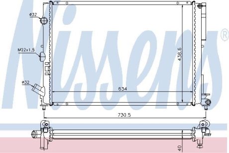 Радіатор NISSENS 63851A