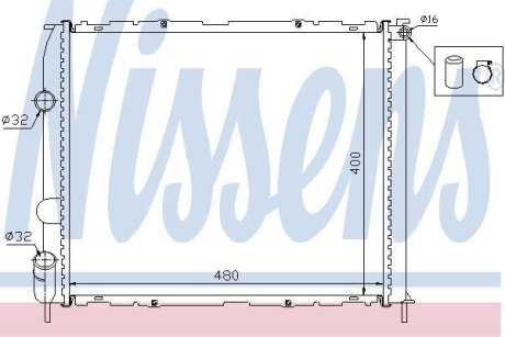 Радіатор NISSENS 63886