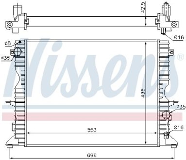 Радіатор NISSENS 64311A