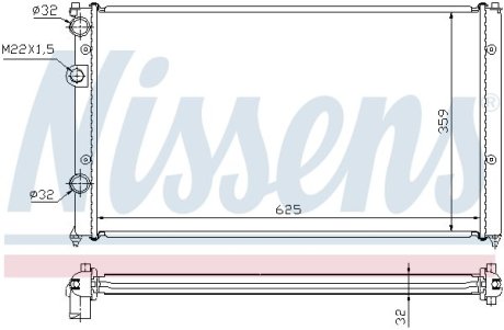 Радіатор NISSENS 652551