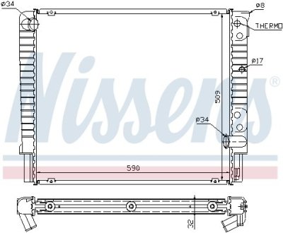 Радiатор NISSENS 65508A