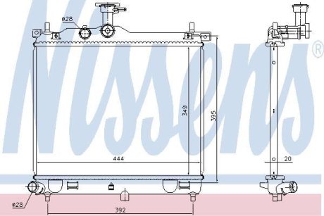 Радiатор NISSENS 67610