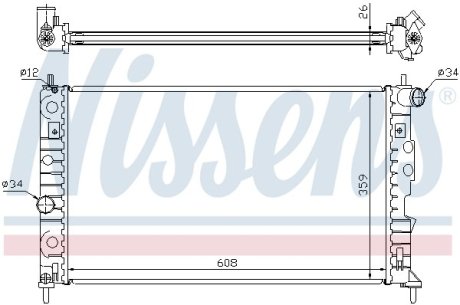 Радіатор NISSENS 68002A