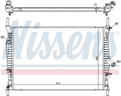 Радіатор NISSENS 69240