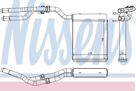 Радіатор пічки NISSENS 71774