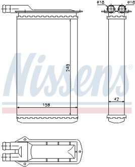 Радіатор пічки NISSENS 71942