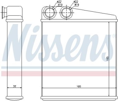 Радіатор пічки NISSENS 72206