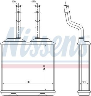 Радиатор печки OPEL COMBO/CORSA B (93-) NISSENS 72634