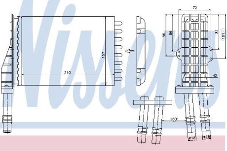 Радіатор опалювача салону First Fit NISSENS 73258