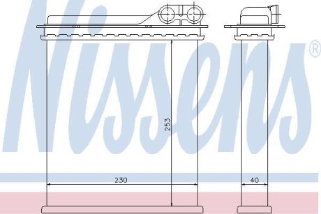 Радіатор пічки NISSENS 73363