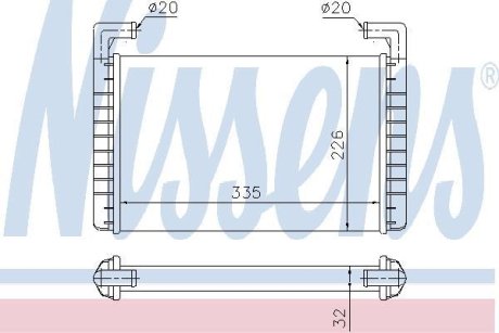 Радіатор пічки NISSENS 73371
