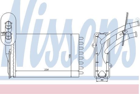 Радіатор пічки NISSENS 73961