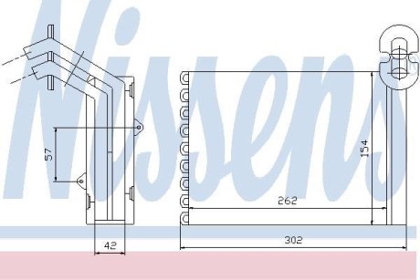 Радіатор пічки NISSENS 73972