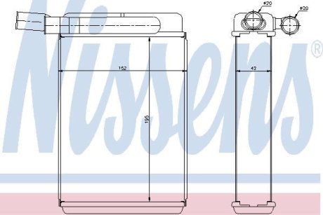 Радіатор пічки NISSENS 77601