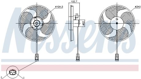 Вентилятор радіатора NISSENS 85947