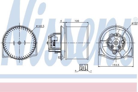 Вентилятор салону NISSENS 87026